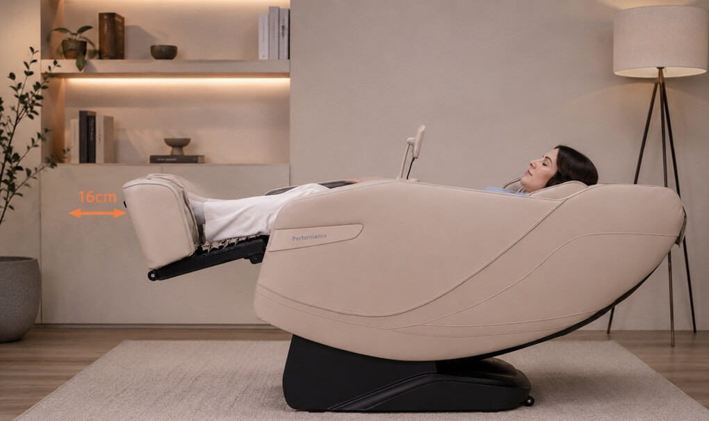 Bionwell Performance masszázsfotel - iRest SL-A365 - különböző testmagasságú felhasználóknak is alkalmas