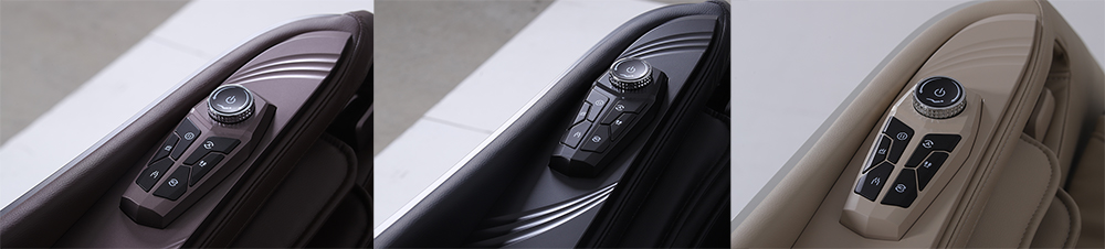 Bionwell Aris DC. Premium 4D+ masszázsfotel - gyorsvezérlő gombsor