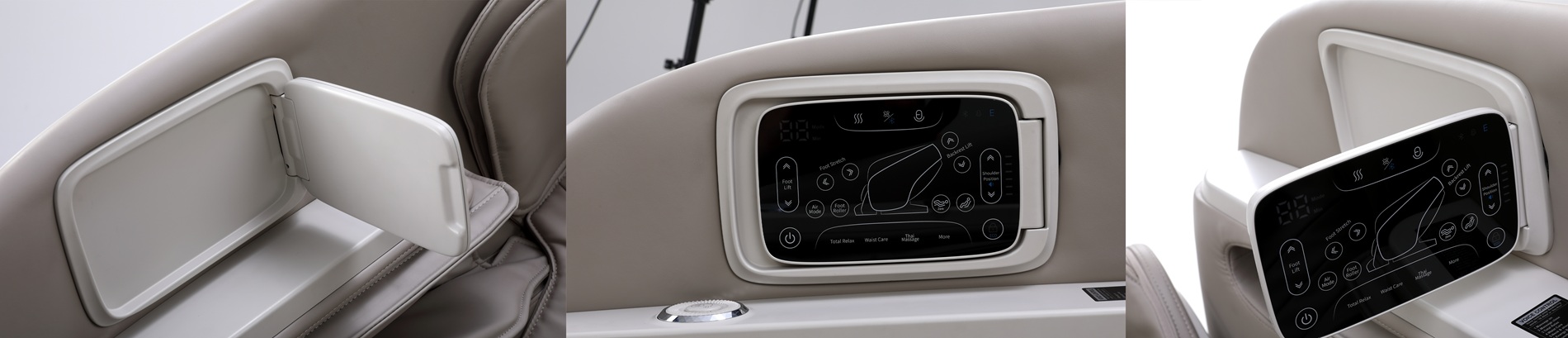 Bionwell iCare 4D masszázsfotel - érintőképernyős tabletvezérlő