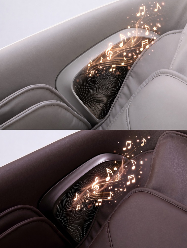 Bionwell iCare 4D masszázsfotel - bluetooth zenehallgatás hangszórókon