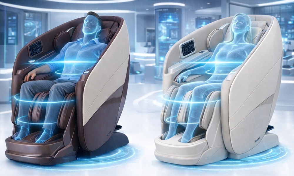 Bionwell iCare 4D masszázsfotel - testszkennelés és testfelmerés funkció