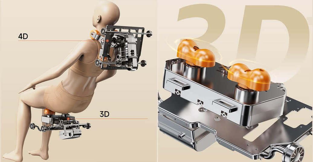 Bionwell Balance DC. 4D+ masszázsfotel dual core mechanizmus