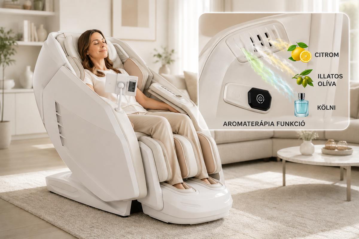 Bionwell Ultimate DC. Premium 5D masszázsfotel - aromaterápia