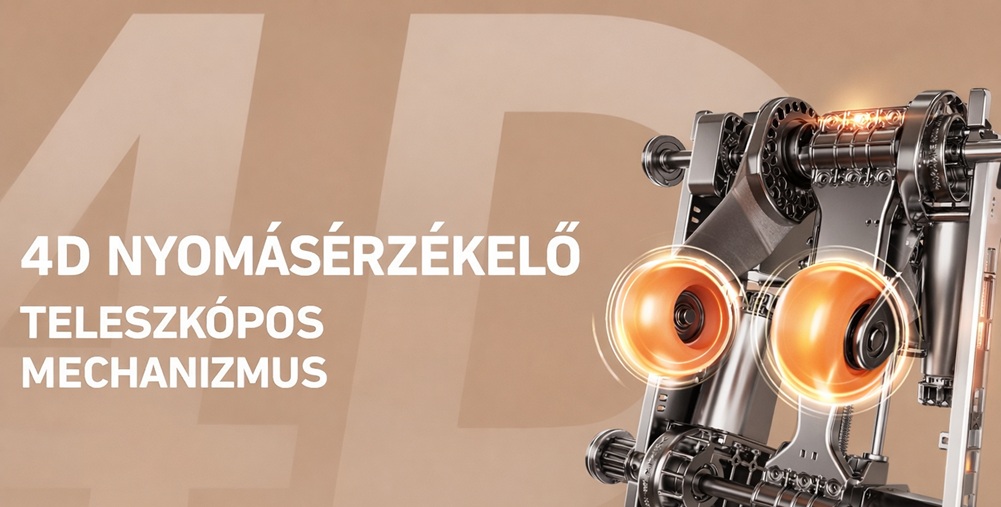 Bionwell Comfora masszázsfotel - 4D masszázsmechanika