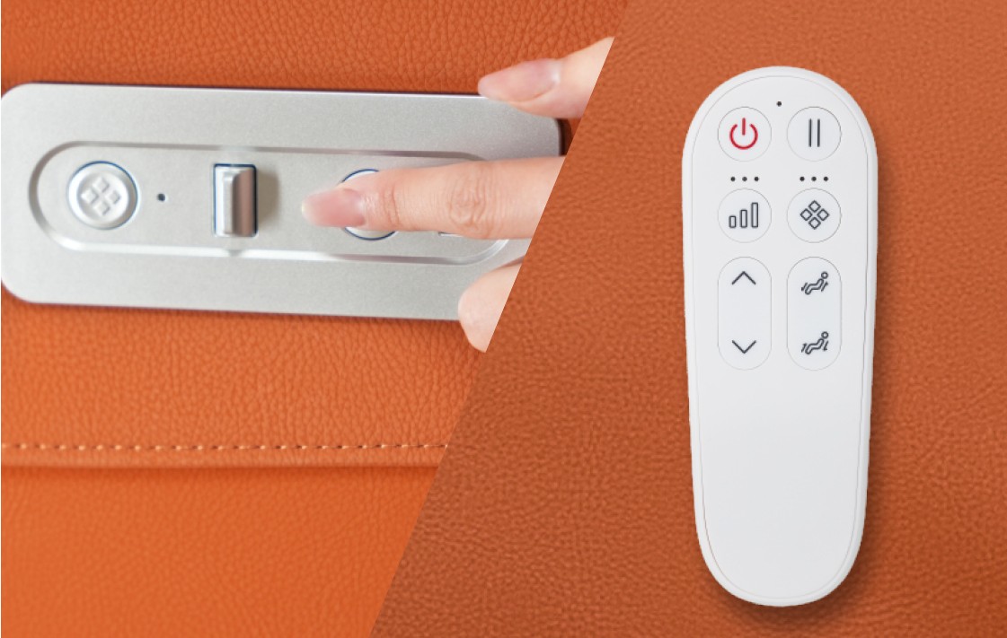 Bionwell Comfora masszázsfotel - könnyen kezelhető vezérlők