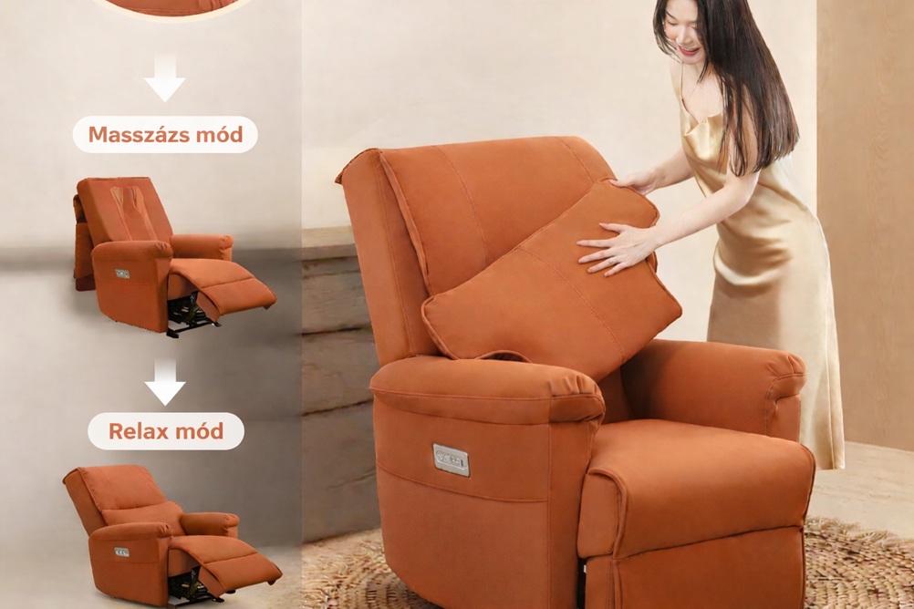 Bionwell Comfora masszázsfotel - használja masszázsra, TV nézésre, pihenésre