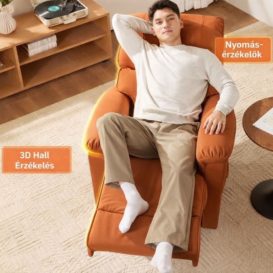 Bionwell Comfora masszázsfotel - intelligens testfelmérő funkció - ott masszíroz, ahol kell